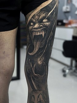 Dark work tattoos