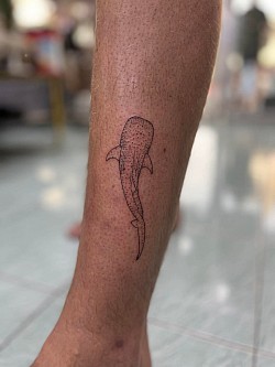 Fine line tattoo bamboo