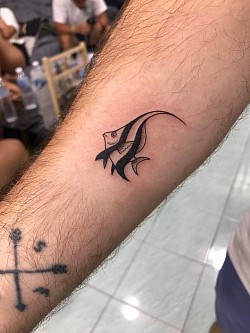 Line work tattoos